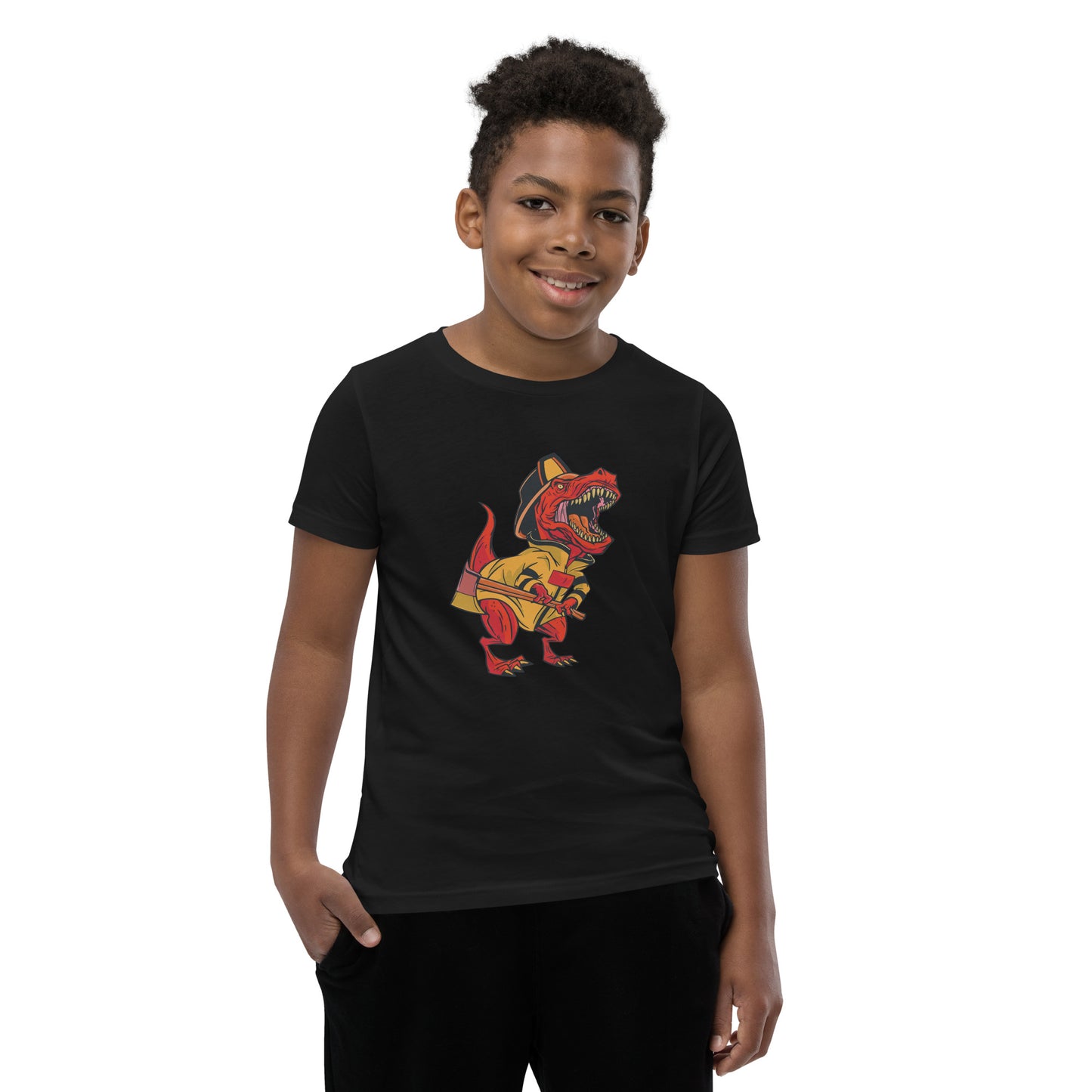 Firefighter with Axe Youth T-Shirt