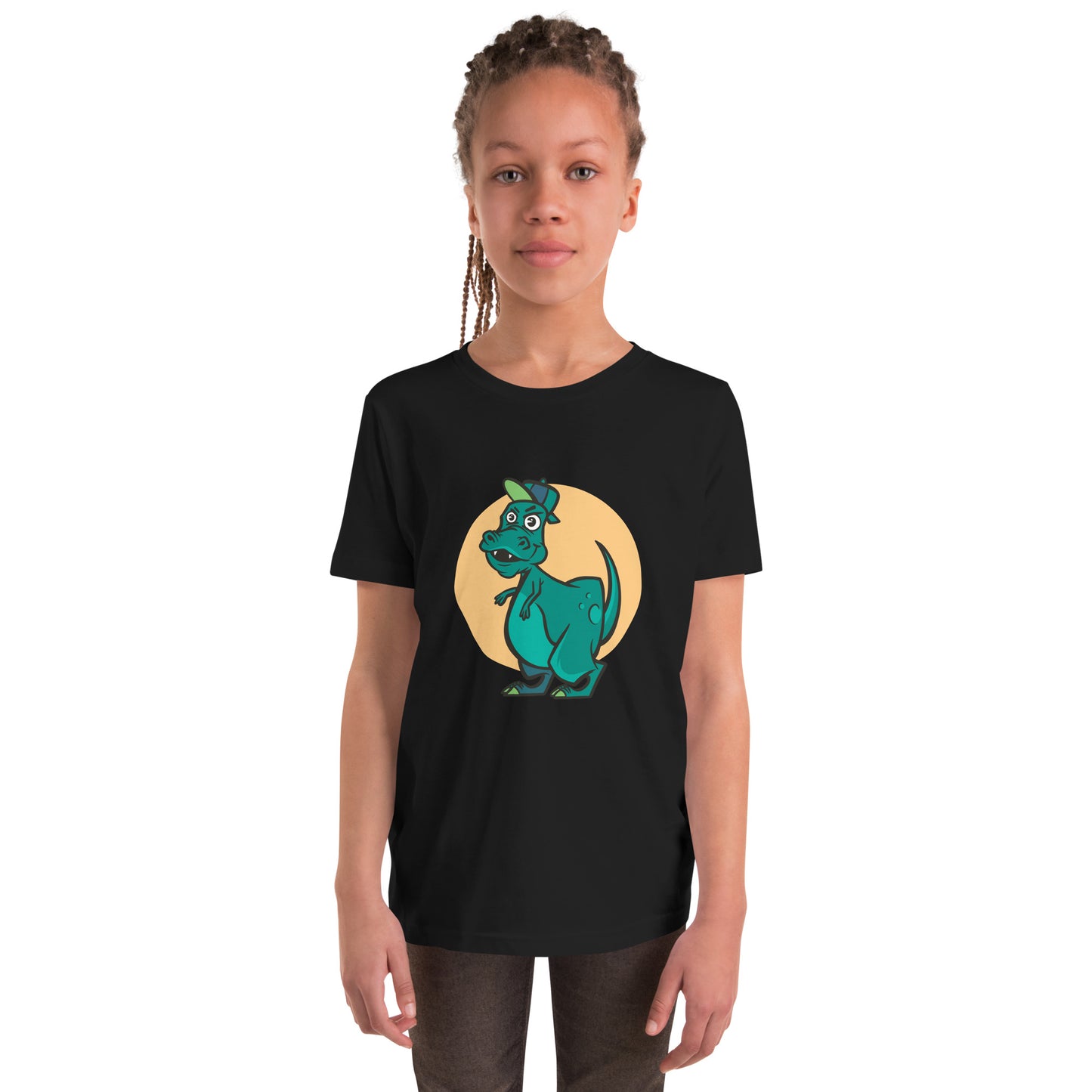 Green Cap Dino Youth T-Shirt