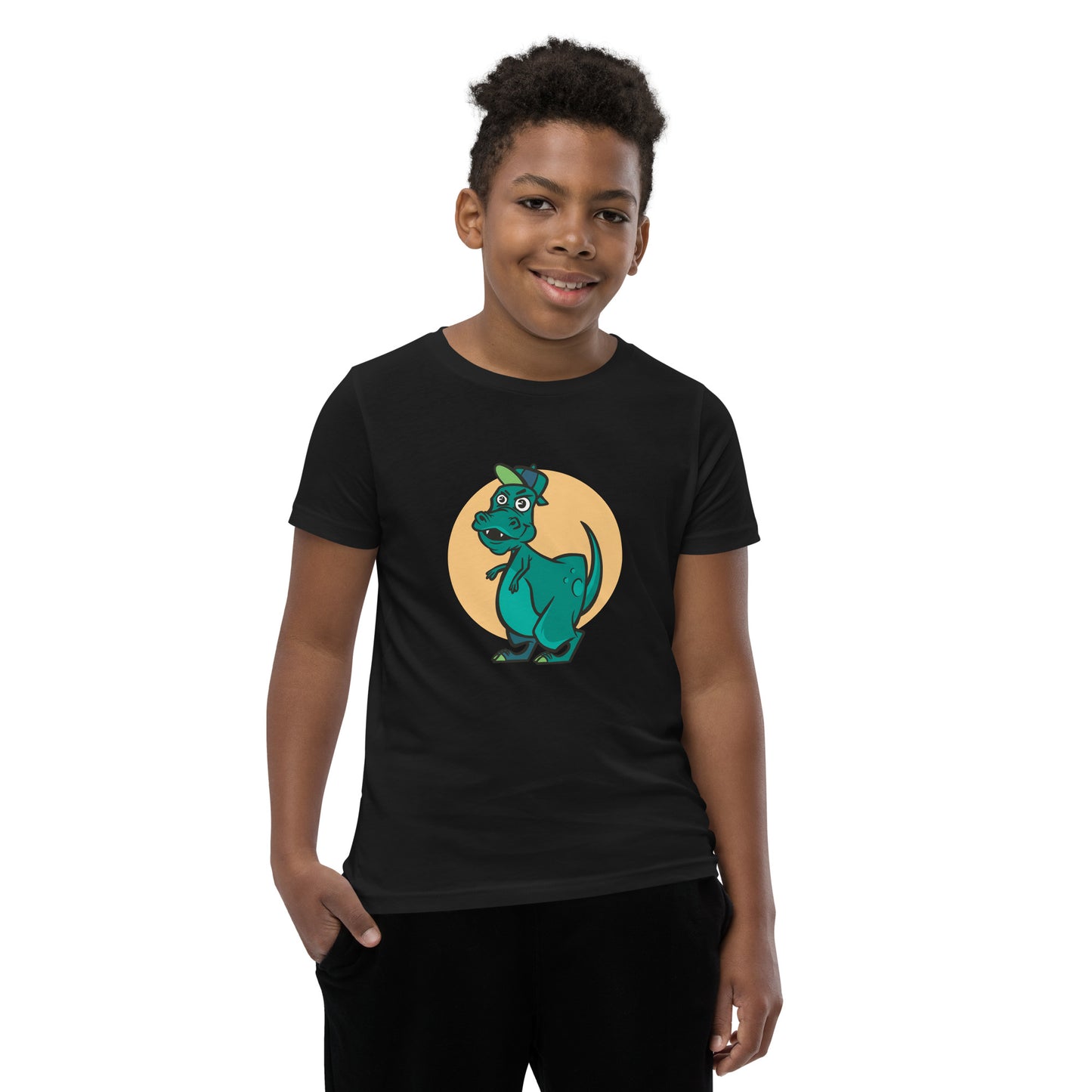 Green Cap Dino Youth T-Shirt