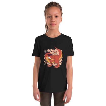 Dino Pug Halloween Youth T-Shirt