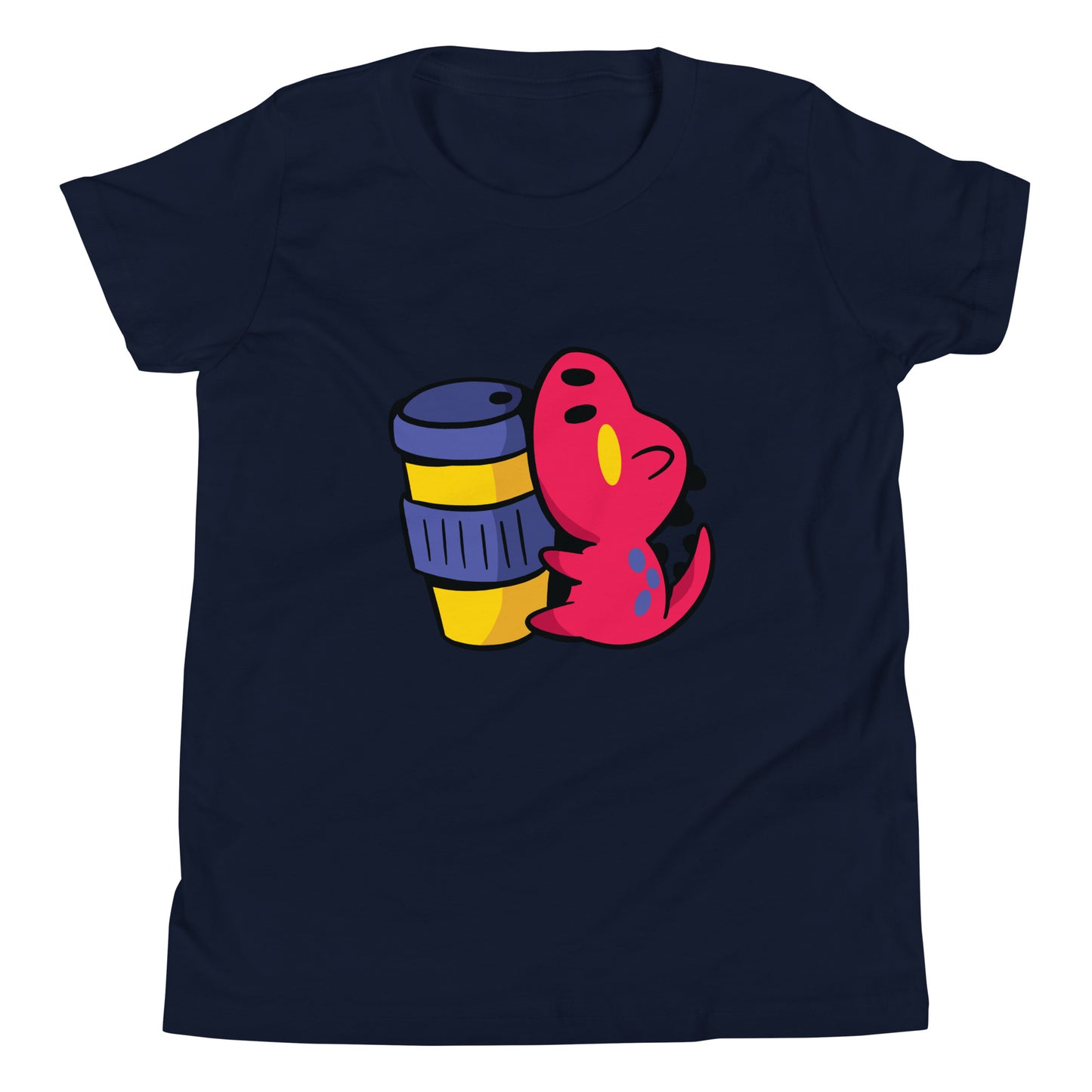 Coffee Dinosaur Youth T-Shirt