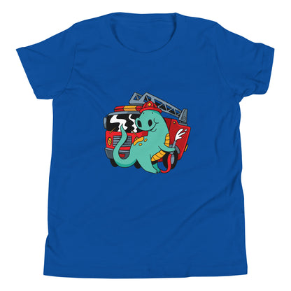 Firefighter Dino Youth T-Shirt