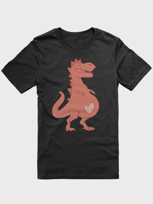 Pregnant Dino Heart T-Shirt